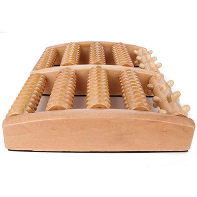 Большой ручной деревянный massager ноги, ролик ноги 18 отдельных nubs деревянный