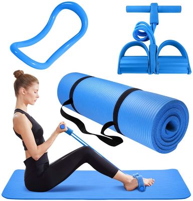 Циновка тренировки пользы SGS NBR для продажи домашняя, диапазон сопротивления педали, циновка йоги Pilates Кольц-толстая набор 3 частей
