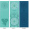 16 напечатанное картинами полотенце циновки йоги крышки полотенца 185X63cm Microfiber йоги