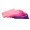 Розовые цвета работают диапазоны тренировки сопротивления простирания латекса с носят сумку