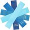 Диапазоны тренировки сопротивления спасения голубого простирания латекса цветов postpartum 60×50×0.4cm