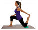 Поддержка циновки колена йоги поддержки тренировки жеста йоги PU 20MM облегченная