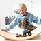 Доска изготовленного на заказ естественного деревянного многофункционального фитнеса Montessori детей коромысла деревянного Curvy